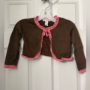 Janie and Jack girl’s brown sweater